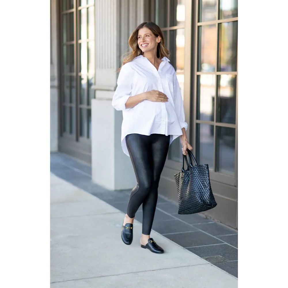 SPANX Mama Maternity Faux Leather Leggings